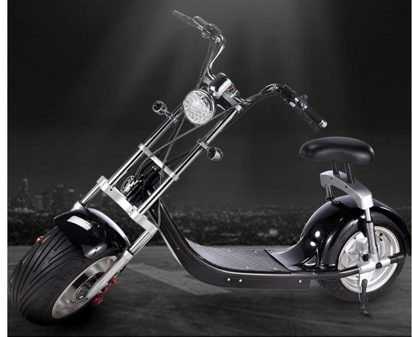 Fat Chopper NEW 2000W Electric Wide Fat Tire Scooter Chopper / Harley Design CityC ...