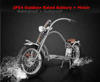 60V Electric Fat Tire Motorcycle Scooter Chopper / Harley Design Beach Cruiser Bike Bicycle